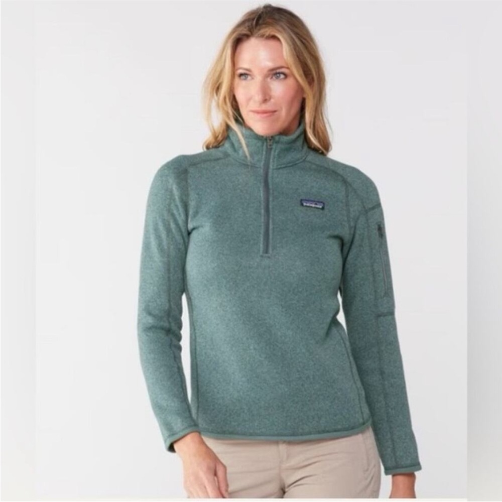 Patagonia Better Sweater 1/4 zip, NWOT, size M, light green